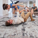 Payas - 6' X 9' Abstract Area Rug - Cream / Brown by HouseOfZazla