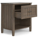 Lev - Bedside Table - Smoky Brown by HouseOfZazla