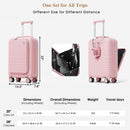 4-Piece Luggage Set with USB Charging Ports