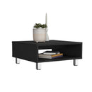 Coffee Table 1 Shelf, 4 Legs - Black by HouseOfZazla