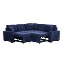 L-Shape Sofa Bed Pull-Out Sleeper Sofa With Wheels, USB Ports, Power Sockets For Living Room by HouseOfZazla