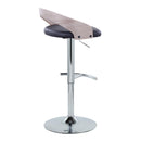 Grotto - Contemporary, Adjustable Barstool With Swivel With Rounded T Footrest (Set of 2) by HouseOfZazla