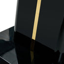 A modern, minimalist, and luxurious table. A black imitation marble tabletop with MDF U-shaped legs. Dining table, computer table. For restaurants and living rooms 63" x 35.4"x 30" F-U