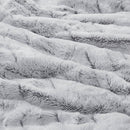 King/Cal King Back Print Long Fur Comforter Mini Set