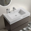 Alice - Bathroom Vanity With Sink, Large Storage Wall Mounted Floating Bathroom Vanity For Modern Bathroom, One-Piece Sink Basin Without Drain And Faucet by HouseOfZazla