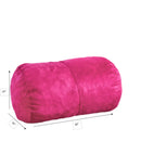 Michael - Modern Cylindrical Suede Bean Bag Chair by Unique Piece Furniture