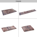 Maval - 6' X 9' Washable Area Rug - Burgundy by HouseOfZazla
