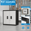 Metal Tool Garage Storage Cabinet with 2 Doors and Lock by HouseOfZazla