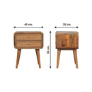Close Knit 2 Drawer Nightstand - Oak by Unique Piece Furniture