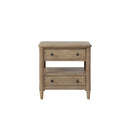 Open Nightstand With 2 Drawers by Unique Piece Furniture