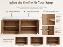72" Freestanding Bathroom Vanity With Dual Resin Sink