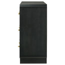 Cavelle 6-drawer Dresser Cabinet Black