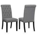 Tufted Rolled Backrest Side Chairs (Set of 2) by HouseOfZazla