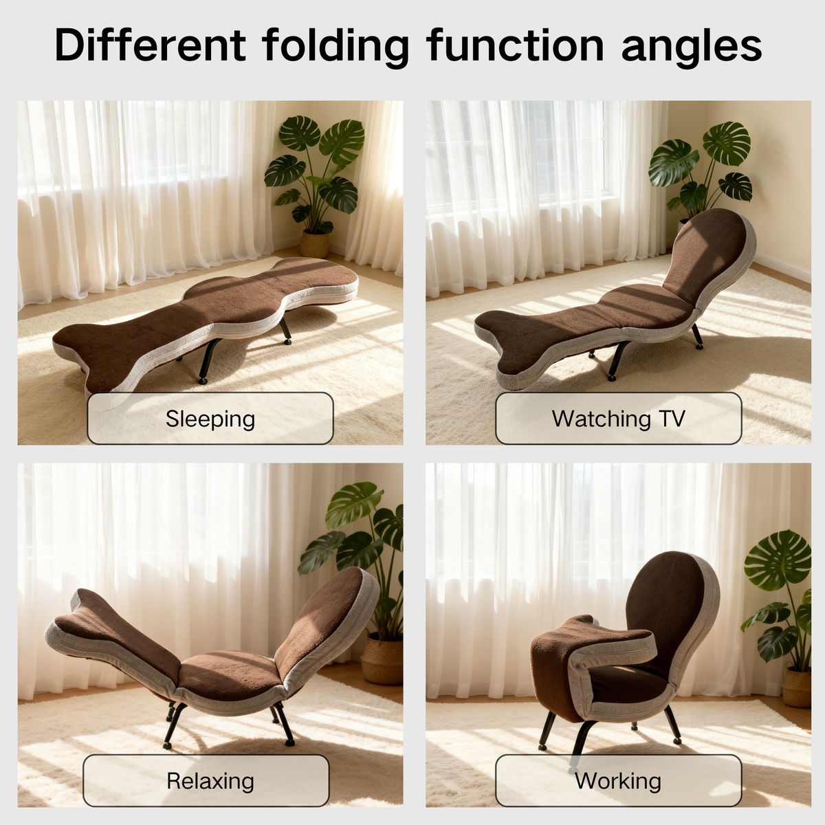 Multi-Functional Foldable Lazy Sofa Chair, photo 3 of 10