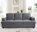 Modern Sofa, Comfortable 3 Seater Couch With Deep Seating, Loose Back Cushions, Wide Arms by Unique Piece Furniture
