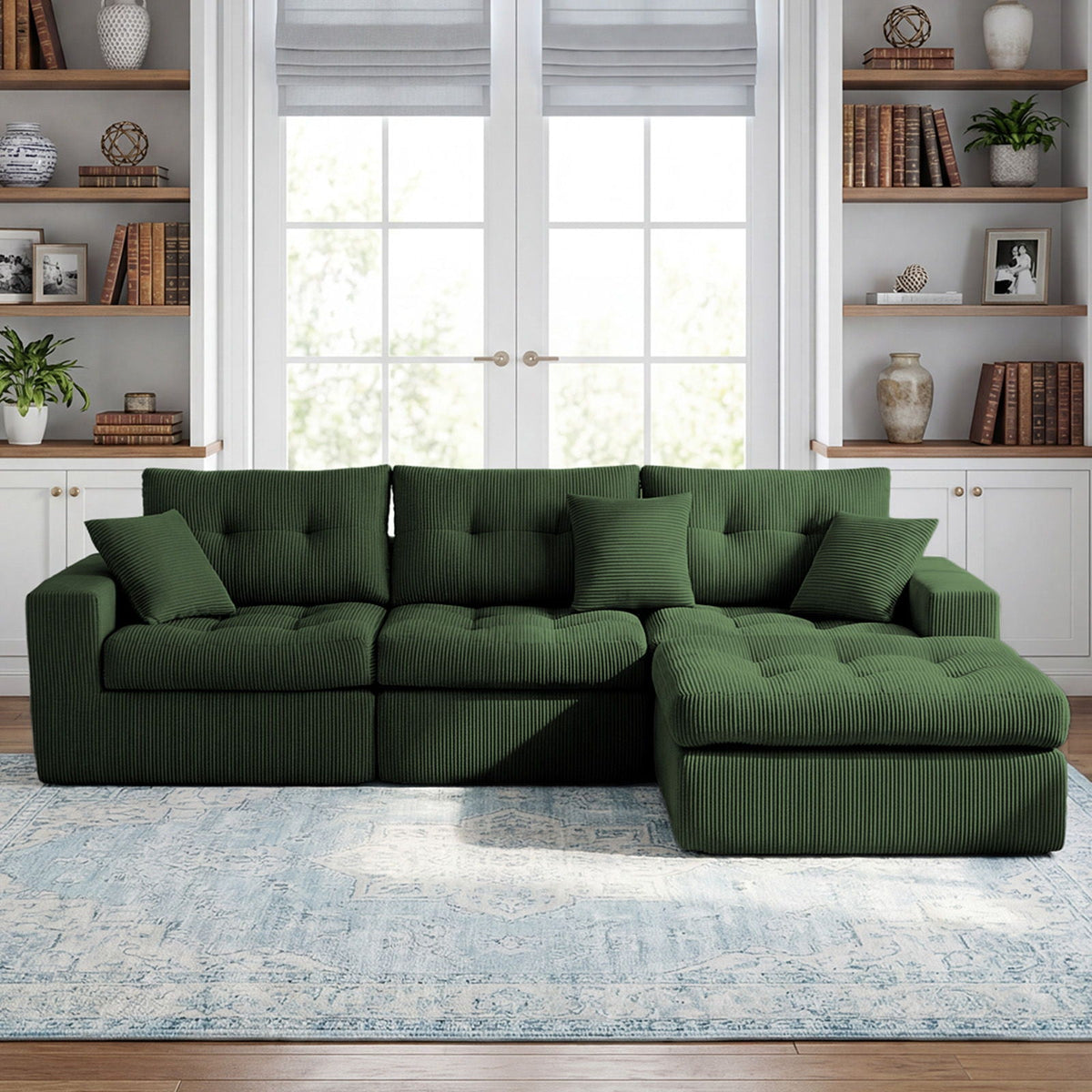 Corner Chaise L-Shaped Sectional Sofa Bed, photo 11 of 40