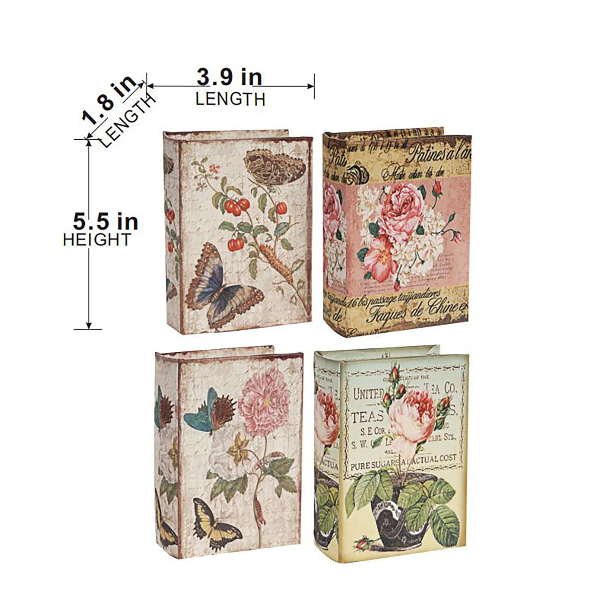 Book Boxes (Set of 4) - Multi, photo 4 of 14