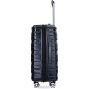 3 Piece Luggage Sets PC Lightweight & Durable Expandable Suitcase with Two Hooks, Double Spinner Wheels, TSA Lock, (21/25/29) Black