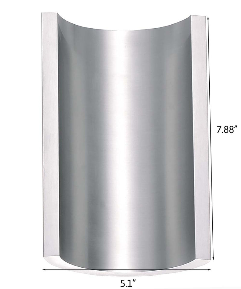 Alumilux Diverge 5"H 2-Light LED Outdoor Wall Sconce Light Fixture Satin Aluminum Finish by ET2