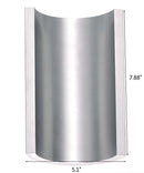 Alumilux Diverge 5"H 2-Light LED Outdoor Wall Sconce Light Fixture Satin Aluminum Finish by ET2