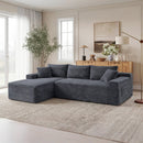 94.5" Cloud Modular Sectional Sofa Couch with L-Shape Chaise by HouseOfZazla