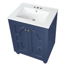 Bathroom Vanity With Ornate Elliptical Motif, Soft Close Hinges by HouseOfZazla