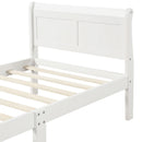 Platform Bed Frame Mattress Foundation Sleigh Bed With Headboard / Footboard / Wood Slat Suppor by HouseOfZazla