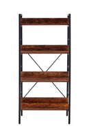 3&4 LAYER DISPLAY BOOKSHELF H LADDER SHELF STORAGE SHELVES RACK SHELF UNIT METAL FRAME, TIGGER, 2 pc per 2 cartons