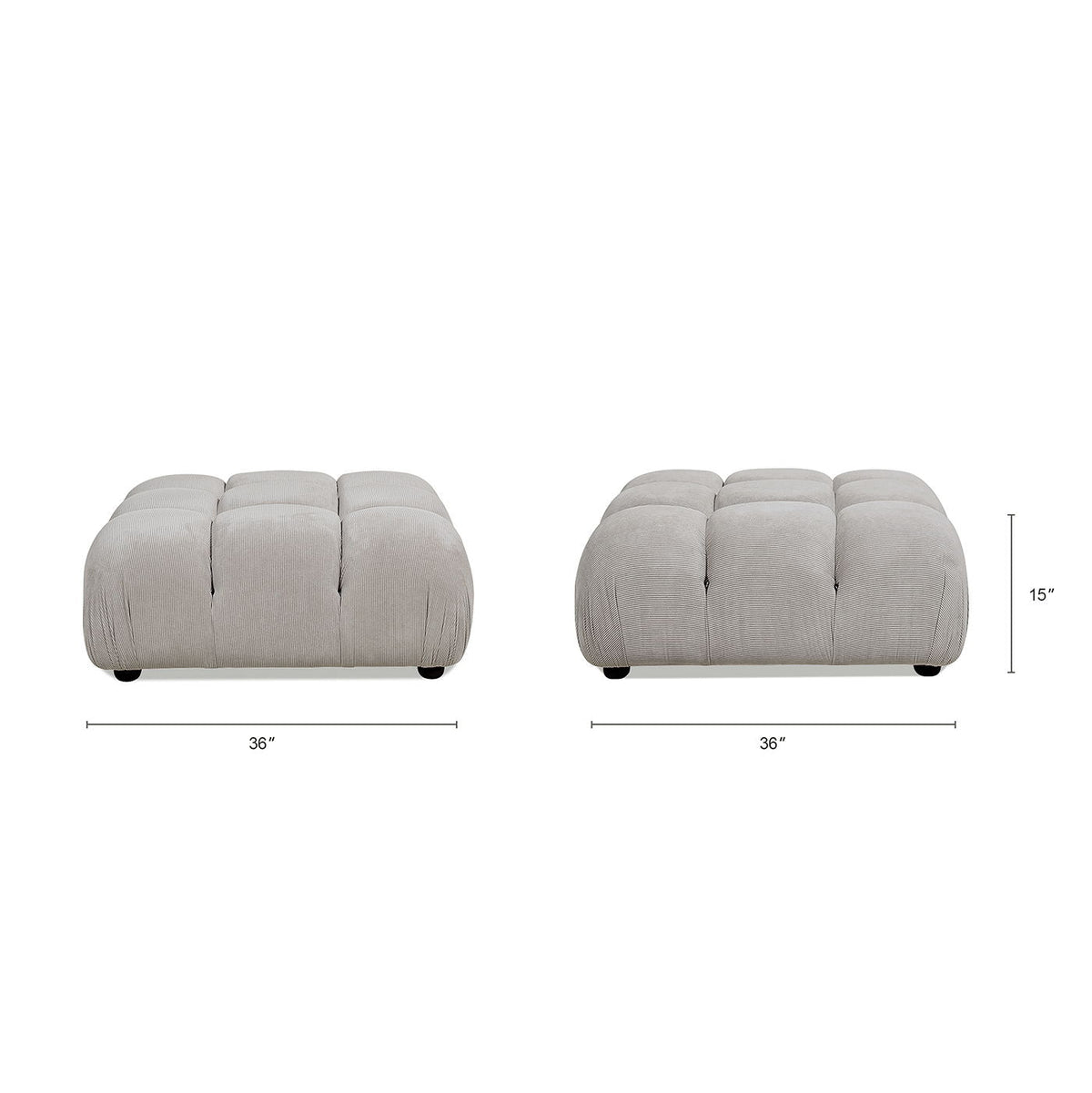 Marcel - Bubble Modular Modern Cocktail Ottoman, photo 6 of 34
