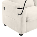 Sleeper Sofa Loveseat Sofa With Full Size Mattress, 2 USB Ports, 2 Cup Holders, 2 Side Pockets And Phone Holder by HouseOfZazla