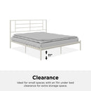 Praxis - King Bed With Simple Headboard - White by HouseOfZazla
