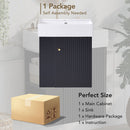 Modern Floating Bathroom Vanity With Ceramic Basin Perfect For Small Bathrooms by HouseOfZazla