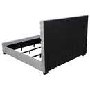 Patricia 58-inch Boucle Upholstered California King Bed Grey
