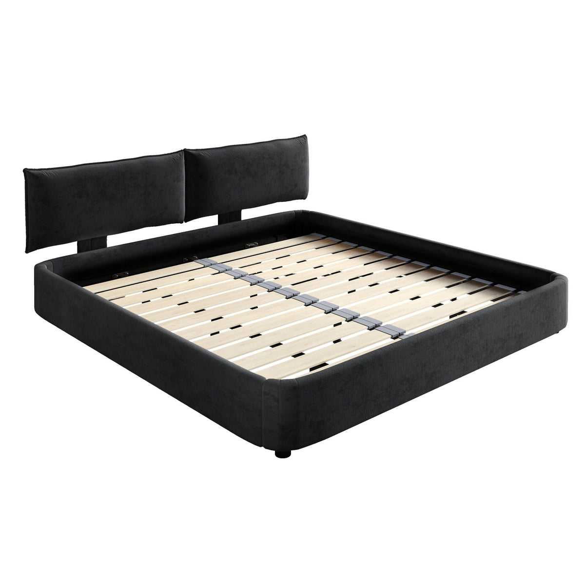 Cloud Bed Frame With Oversized Padded Movable Headboard, photo 2 of 12