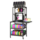 Heavy Duty 3D Printer Stand With Filament Storage Rack - Black by HouseOfZazla
