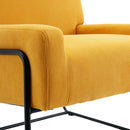 Accent Chair - Modern Industrial Slant Armchair with Metal Frame - Premium High Density Soft Single chair for Living Room Bedroom