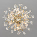 6-Light Chandelier Crystal Ceiling Lamp - Gold Finish