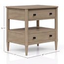 Open Nightstand With 2 Drawers by Unique Piece Furniture