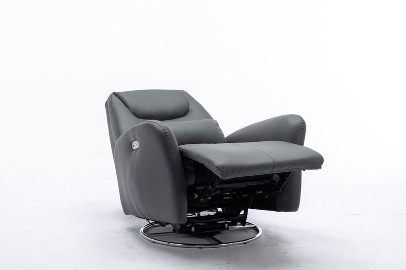 4 Modes Of Intelligent Voice Control,Atmosphere Lamp,Bluetooth Music Player,USB Ports,Back And Forth Swing, 270 Degree Swivel Power Recliner