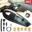 Car Handheld Vacuum Cleaner Cordless Rechargeable Hand Vacuum Portable Strong Suction Vacuum w/ Hose Nuzzle Brush For Dust Pet Hair