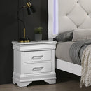 3 Piece Bedroom Set With LED Lighting, 2 Nightstands by HouseOfZazla