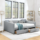 Upholstered Queen Daybed With 2 Drawers by HouseOfZazla