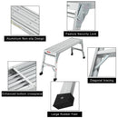 Work Platform Aluminum Portable Bench Folding Ladder
