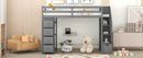 Loft Bed With Storage Drawers And Stairs With Shelves