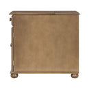Vintage Flip Top Side Table With USB Ports