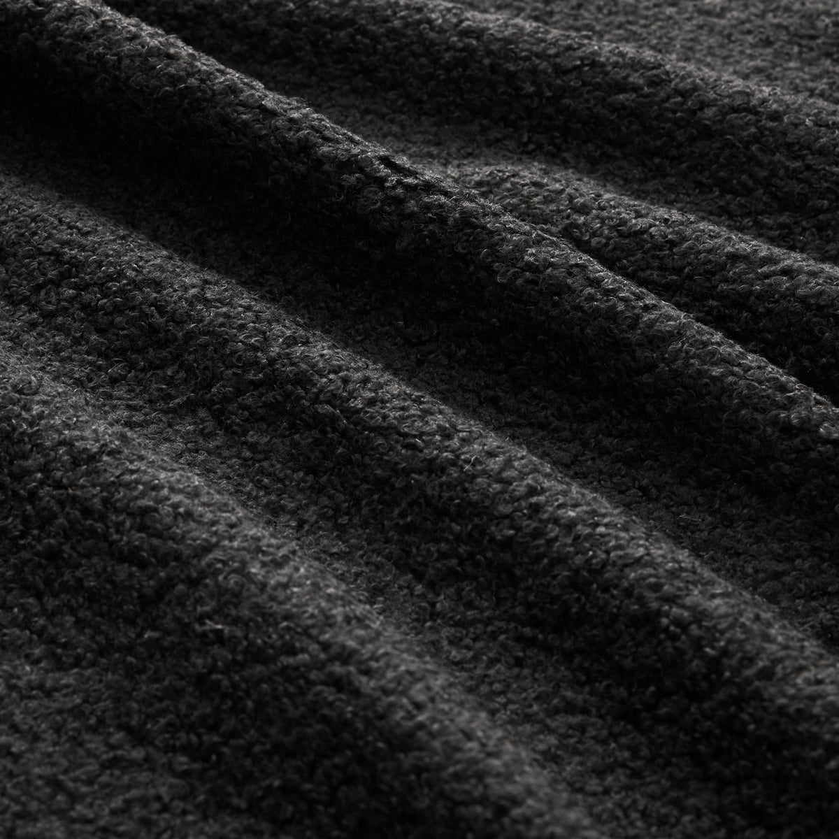 Armless Sofa With Pillow Teddy Fabric - Black, photo 4 of 7