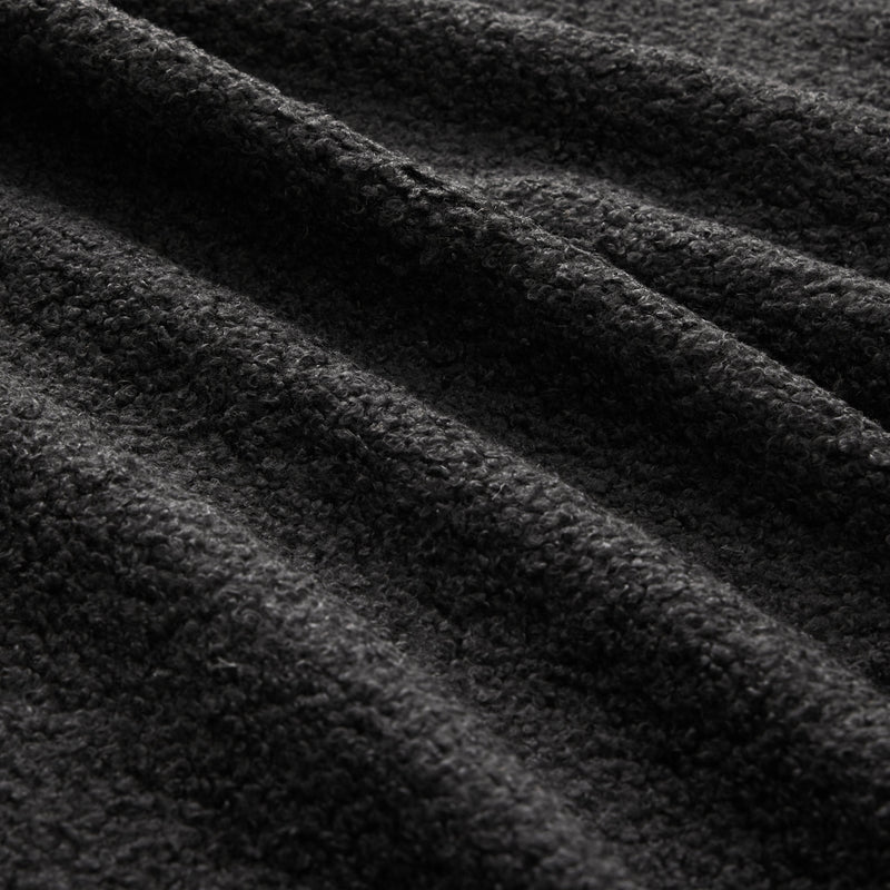 Armless Sofa With Pillow Teddy Fabric - Black, photo 4 of 7