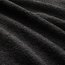 Armless Sofa With Pillow Teddy Fabric - Black