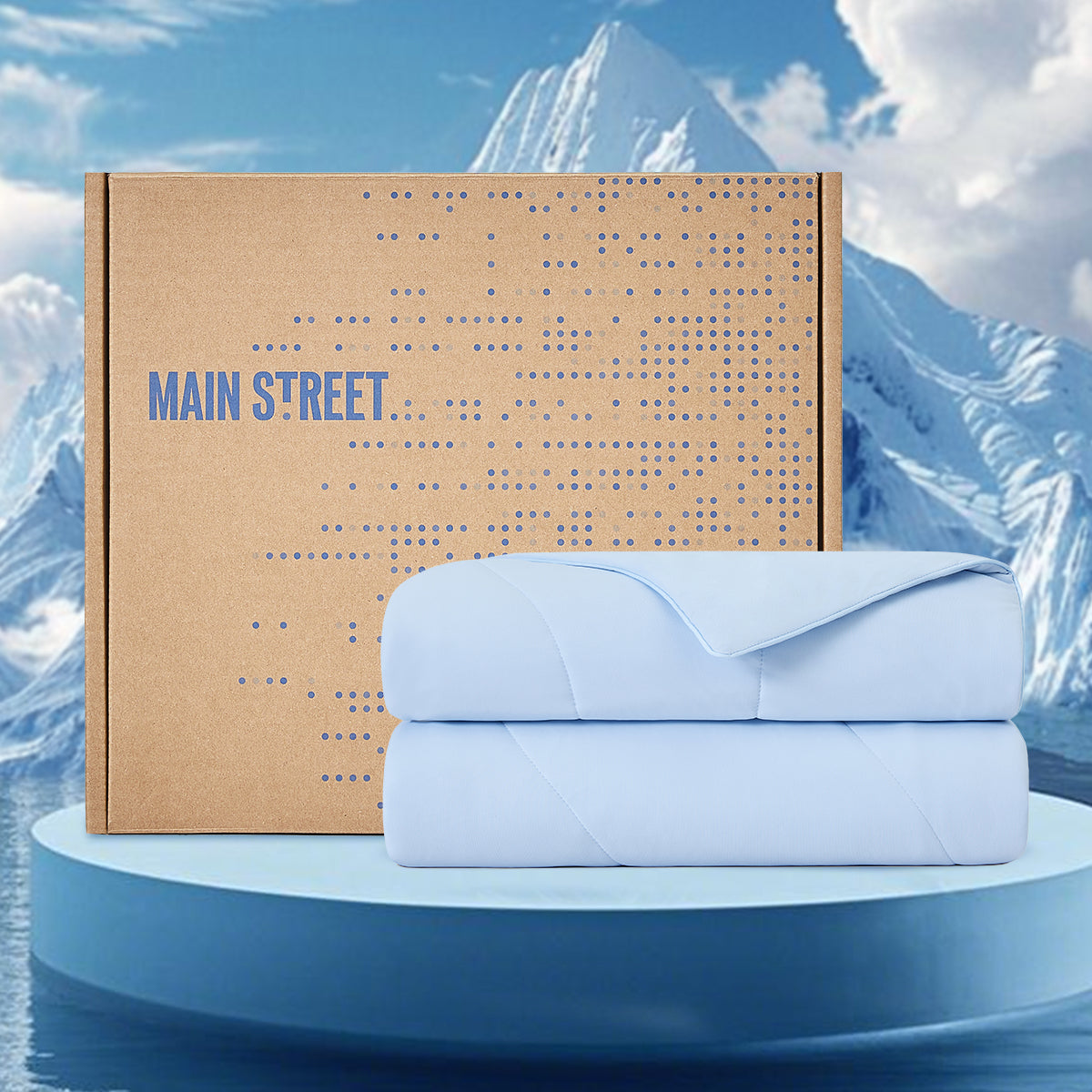 1-Piece 60x90" Cooling DA Comforter, Ice, photo 2 of 10