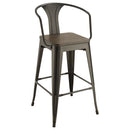 Staccato - 3 Piece Square Bar Table Set - Dark Brown